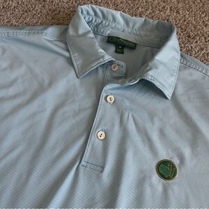 Masters 1934 Striped Short Sleeve Performance Golf Polo